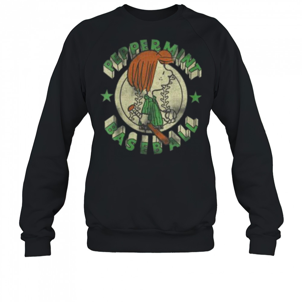Womens Peppermint Patty Baseball T Shirt Sweatshirt