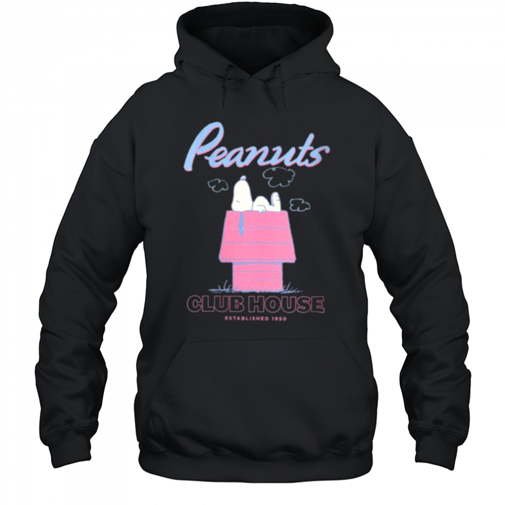 Womens Snoopy Club House Shirt Hoodie
