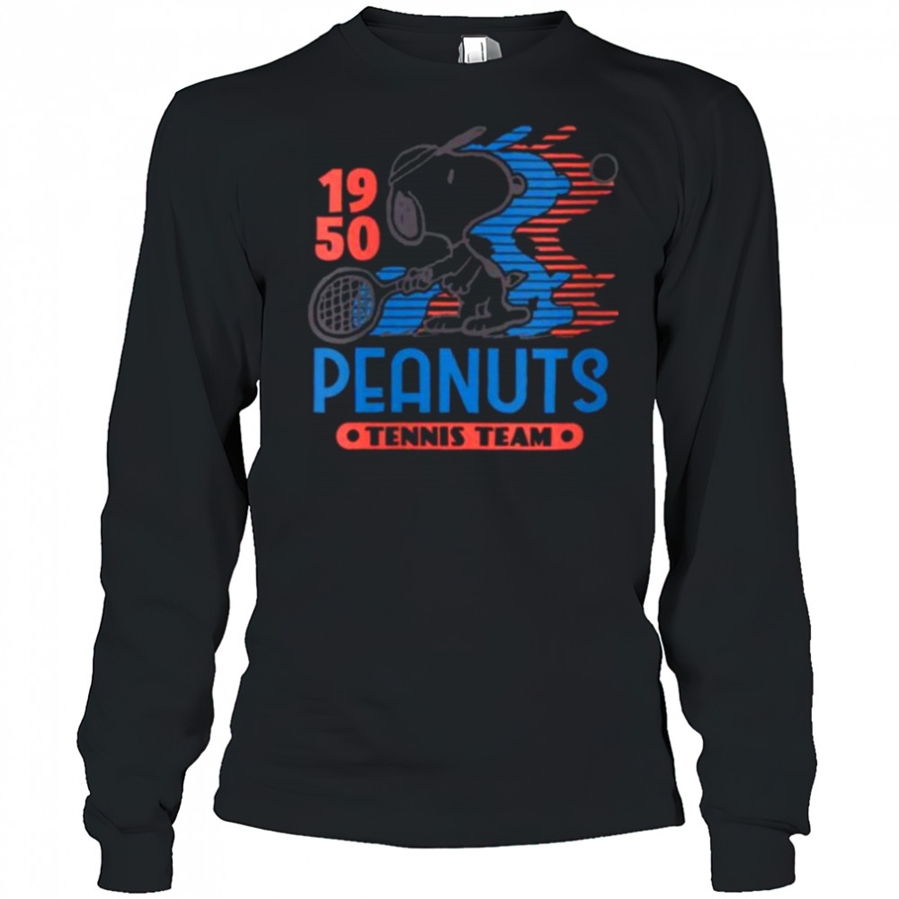 Womens Snoopy Tennis Team Shirt Long Sleeved