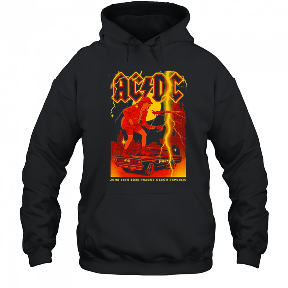 ACDC Official Tour Prague Letňany Airport Show, June 26 2025 T-Shirt Hoodie