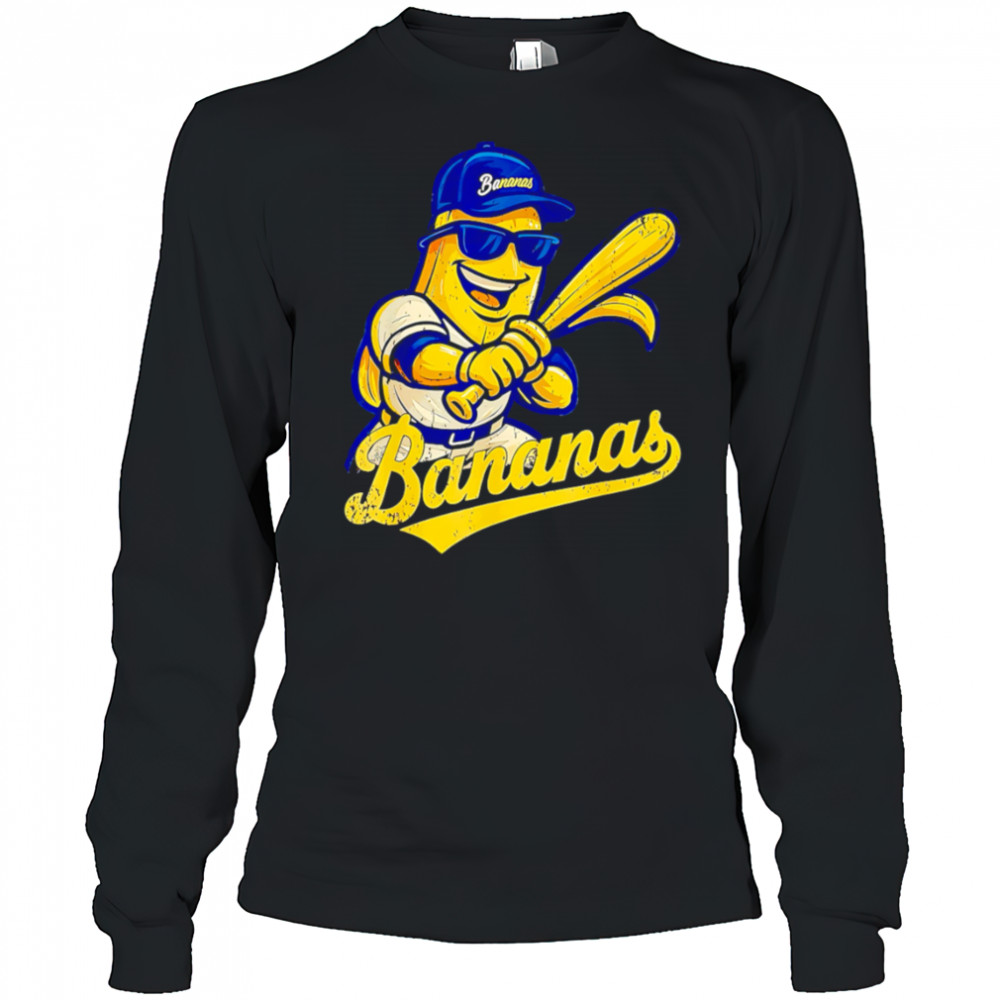 Bananas Baseball Banana Baseball Logo shirt Long Sleeved