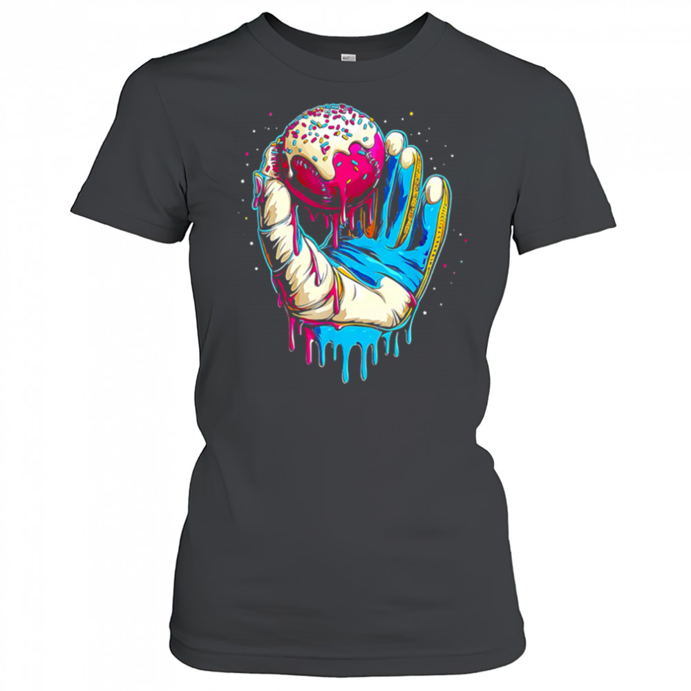 Baseball Drip Baseball Glove Colorful Sports Dripping shirt Women's T-shirt