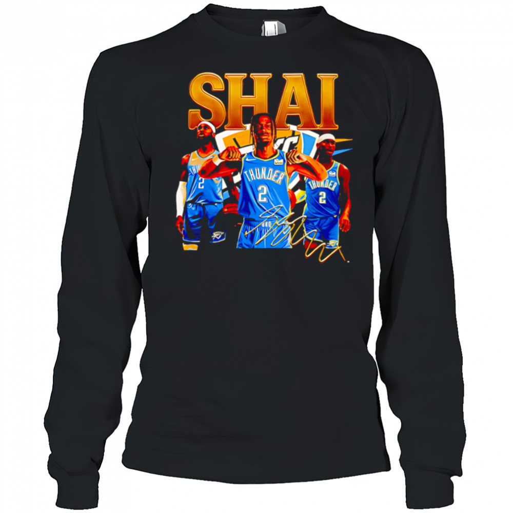 Basketball NBA Shai Bootleg signature shirt Long Sleeved