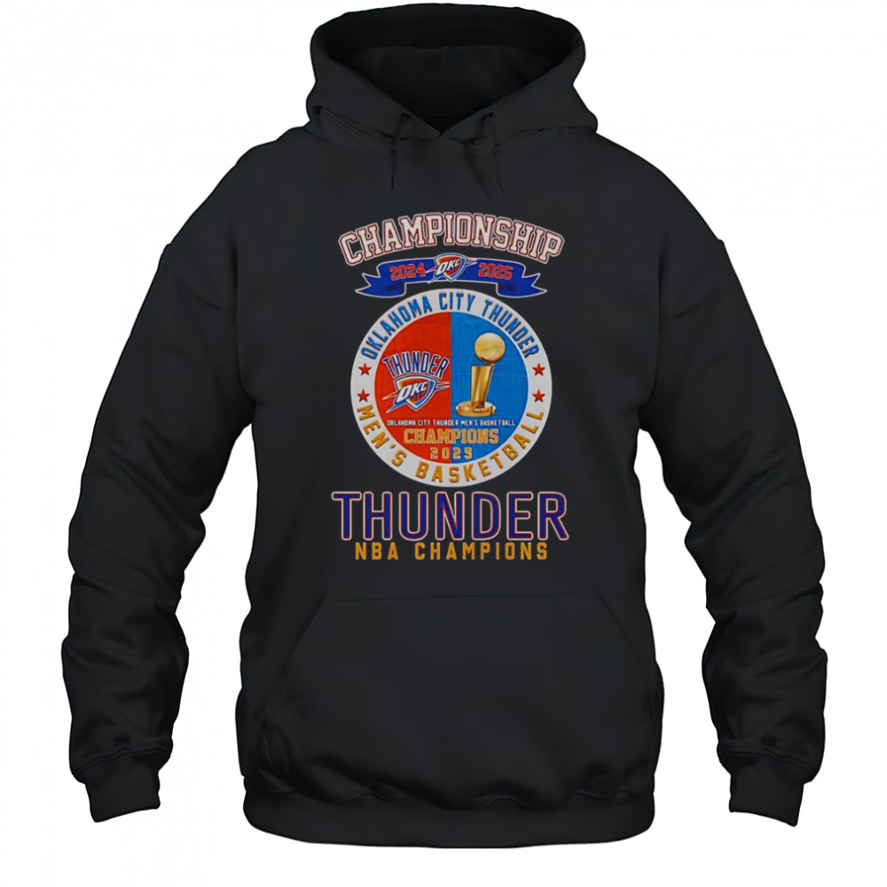 Championship 2024 2025 Oklahoma City Thunder NBA Champions T-Shirt Hoodie
