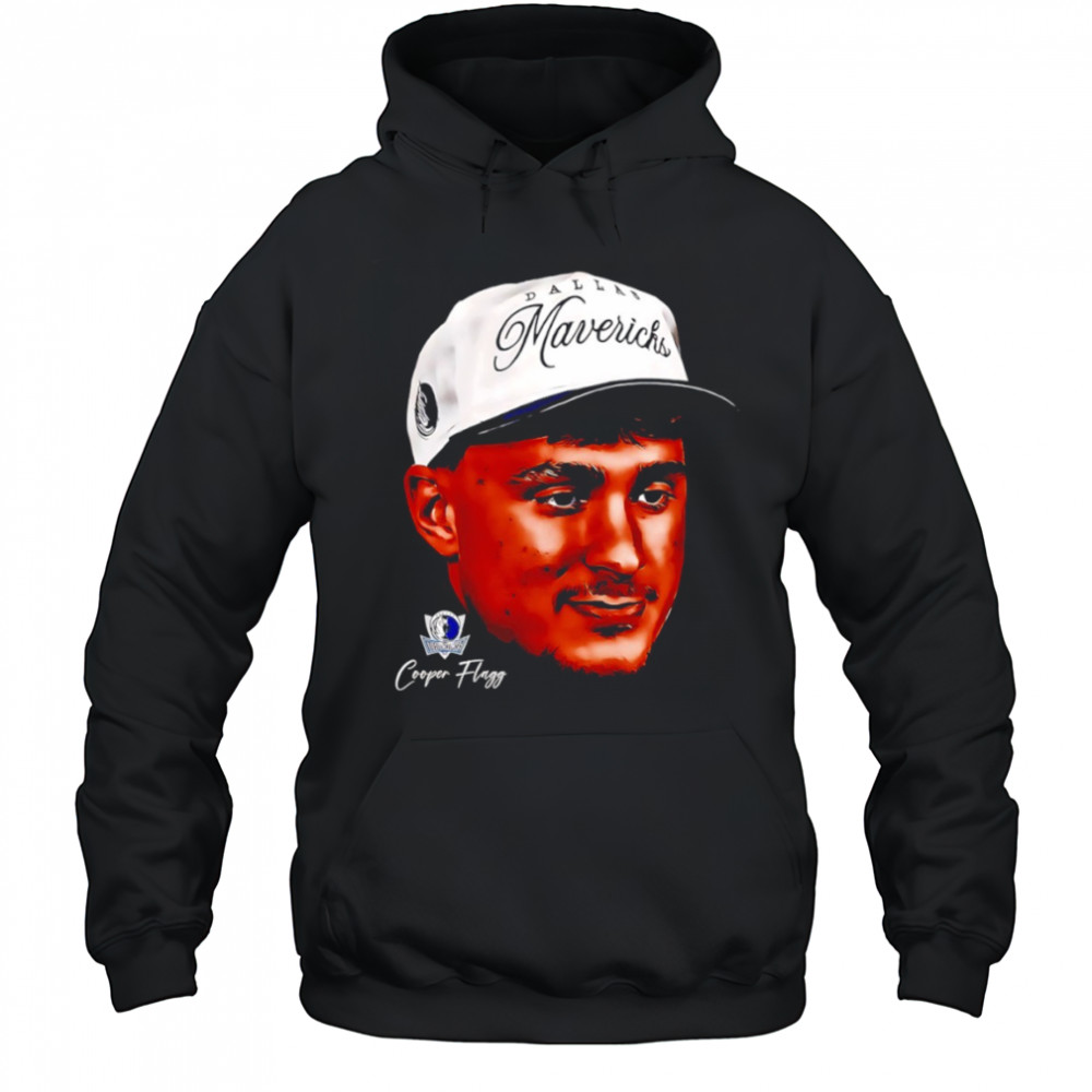 Dallas Mavericks Cooper Flagg head art shirt Hoodie