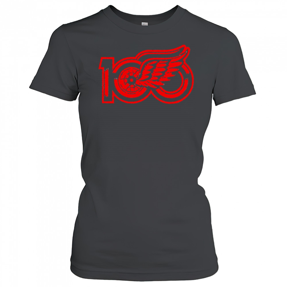 Detroit Red Wings 100th NHL Season New Logo Limited shirt Women's T-shirt