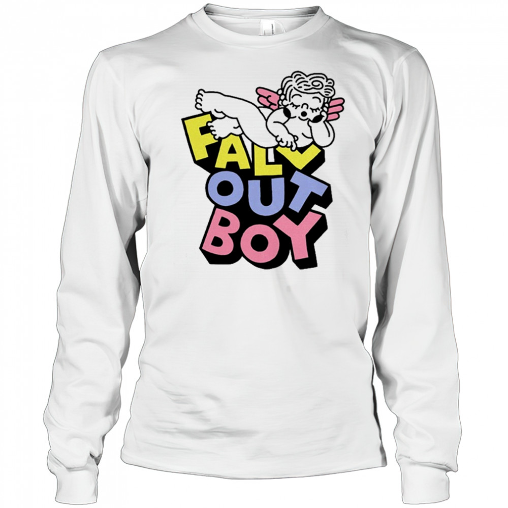 Fall Out Boy Sleepy Angel Logo T-Shirt Long Sleeved