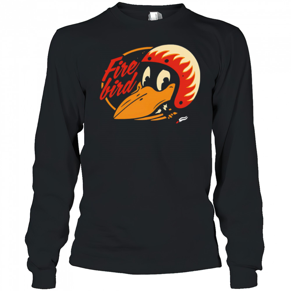 Fire Bird helmet smoking shirt Long Sleeved