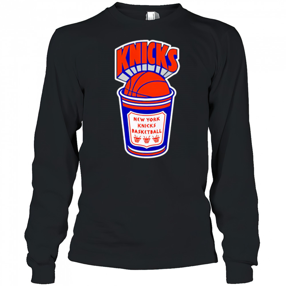 Knicks New York Knicks Hardwood Classics Coffee shirt Long Sleeved