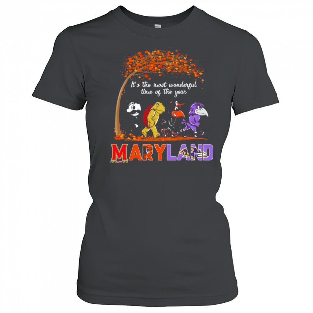 Maryland Sports Teams Mascot Abbey Road It’s The Most Wonderful Time Of The Year Shirt Women's T-shirt