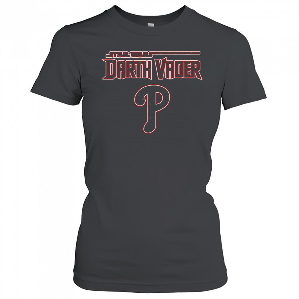 MLB Mix Star Wars Darth Vader Philadelphia Phillies 2025 Baseball T-Shirt Women's T-shirt