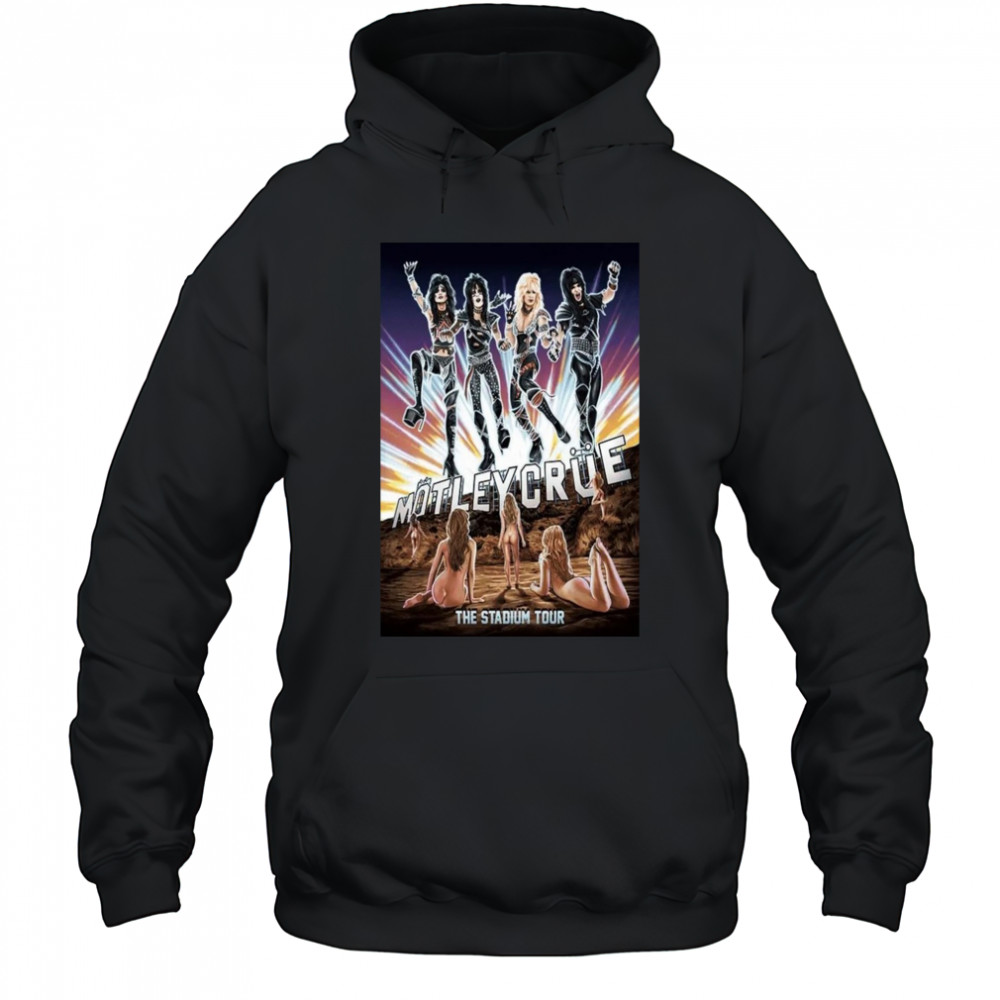 Motley Crue Crucial Crue Boys In Action 83 Tour Poster T-Shirt Hoodie
