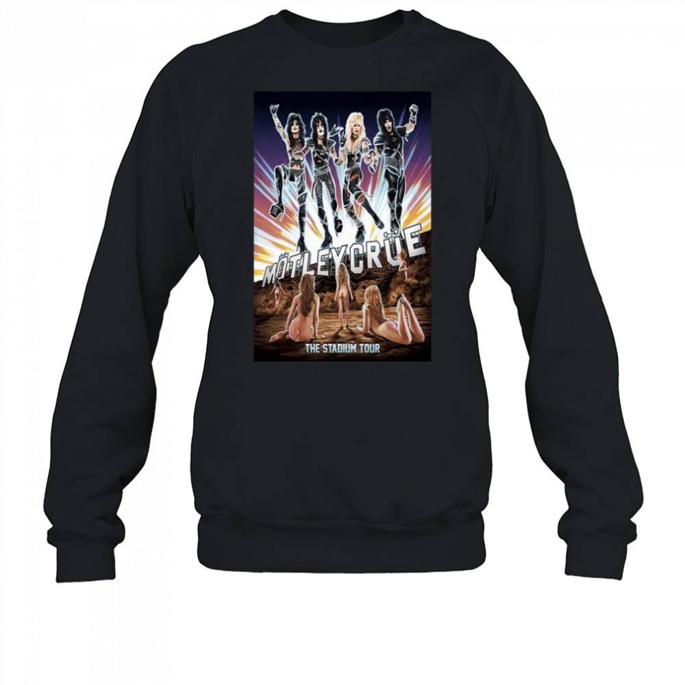 Motley Crue Crucial Crue Boys In Action 83 Tour Poster T-Shirt Sweatshirt