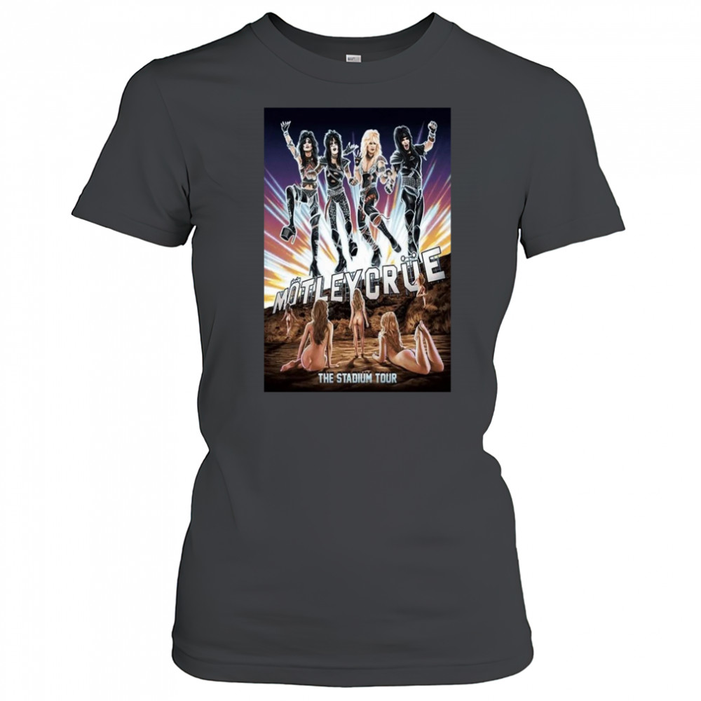 Motley Crue Crucial Crue Boys In Action 83 Tour Poster T-Shirt Women's T-shirt