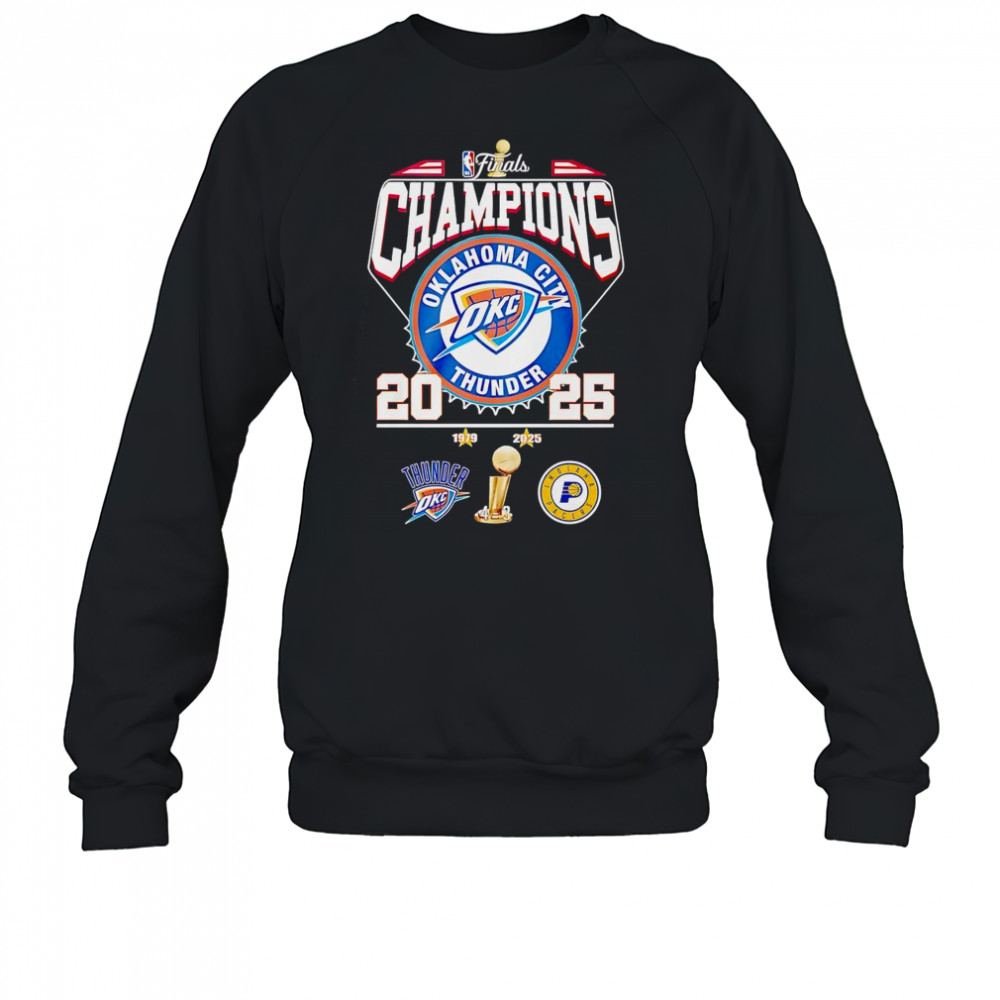 NBA Finals Champions 2025 Oklahoma City Thunder T-Shirt Sweatshirt