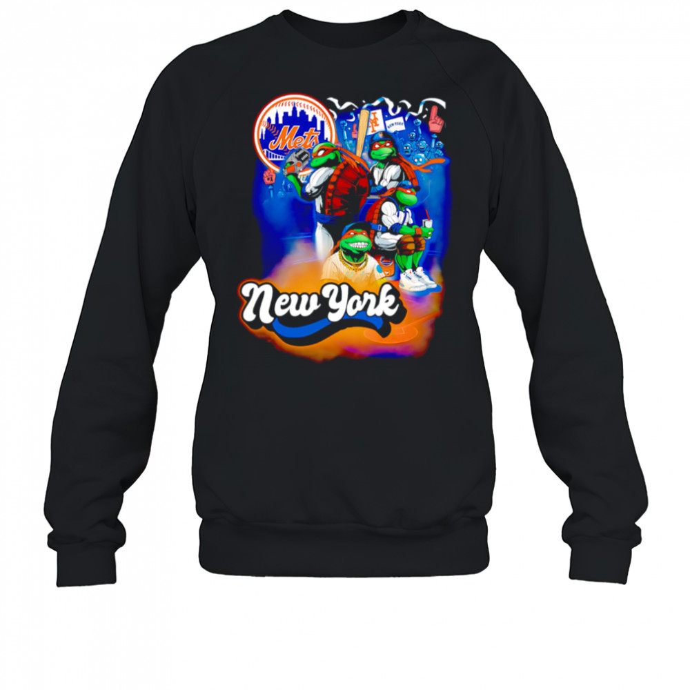 New York Mets Ninja Turtle baseball shirt Sweatshirt