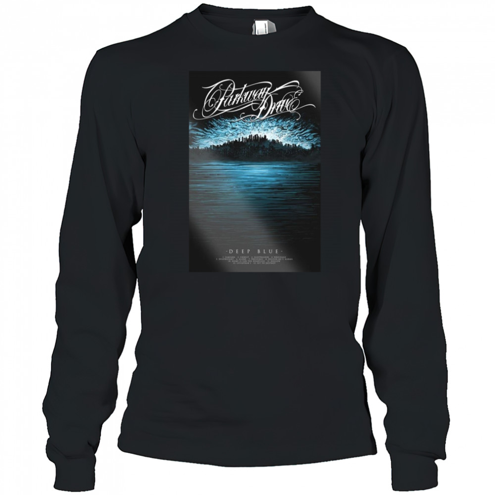 Parkway Drive Deep Blue 2025 Poster T-Shirt Long Sleeved