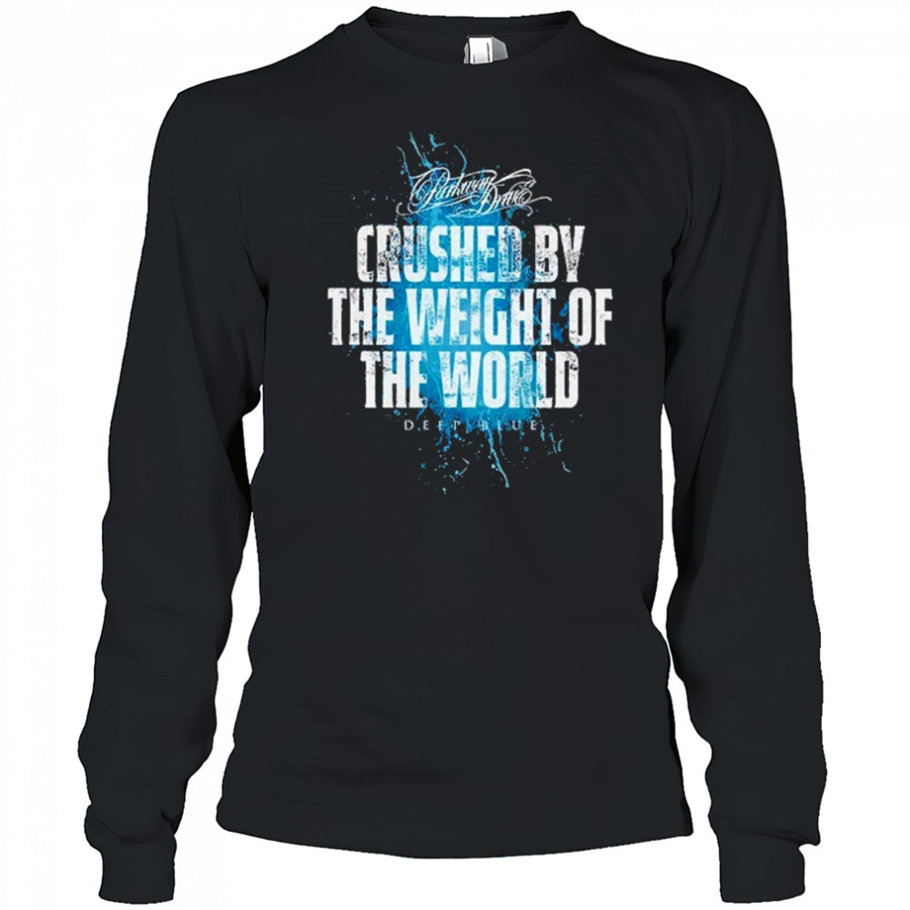 Parkway Drive Deep Blue Crushed T-Shirt Long Sleeved