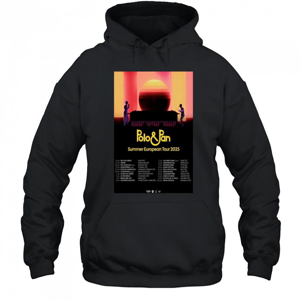 Polo & Pan 2025 Americas Tour Poster T-Shirt Hoodie