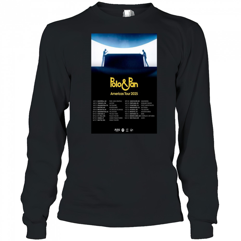 Polo & Pan Summer European Tour 2025 Poster T-Shirt Long Sleeved