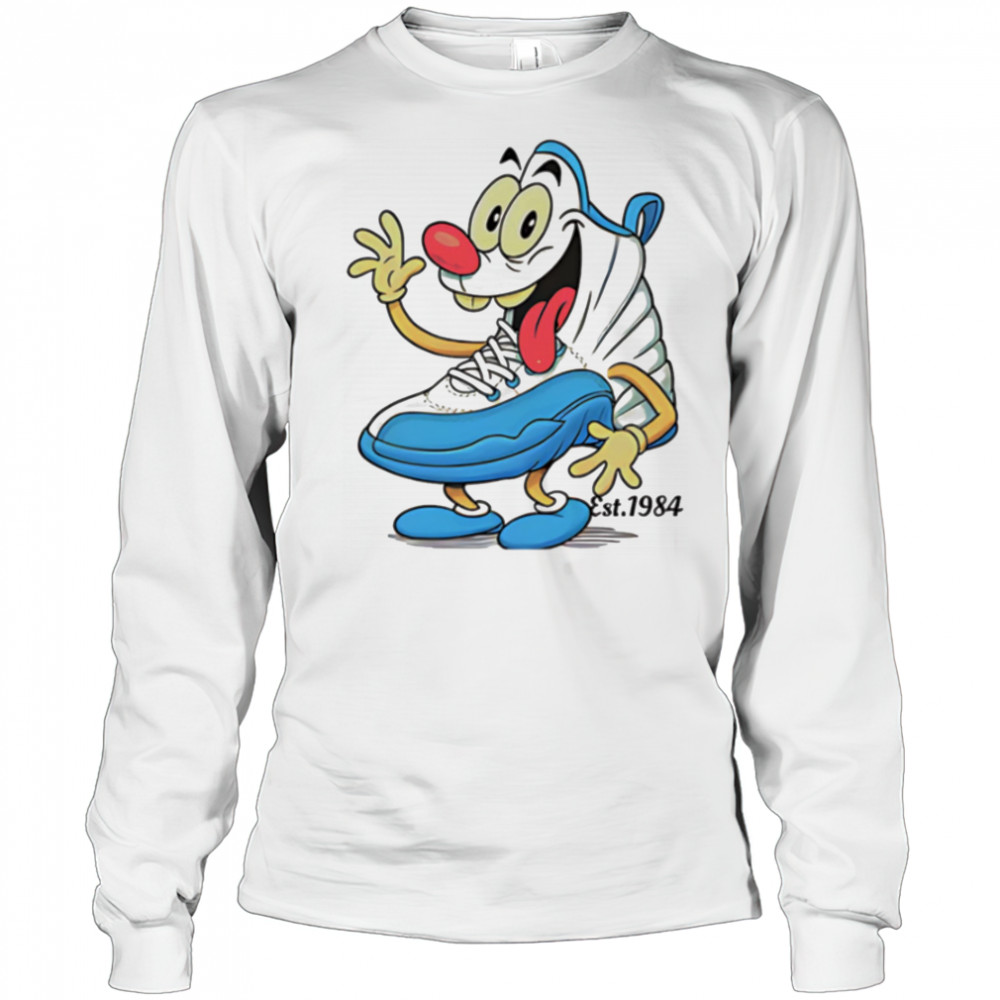 Retro Cartoon Cropped meme shirt Long Sleeved