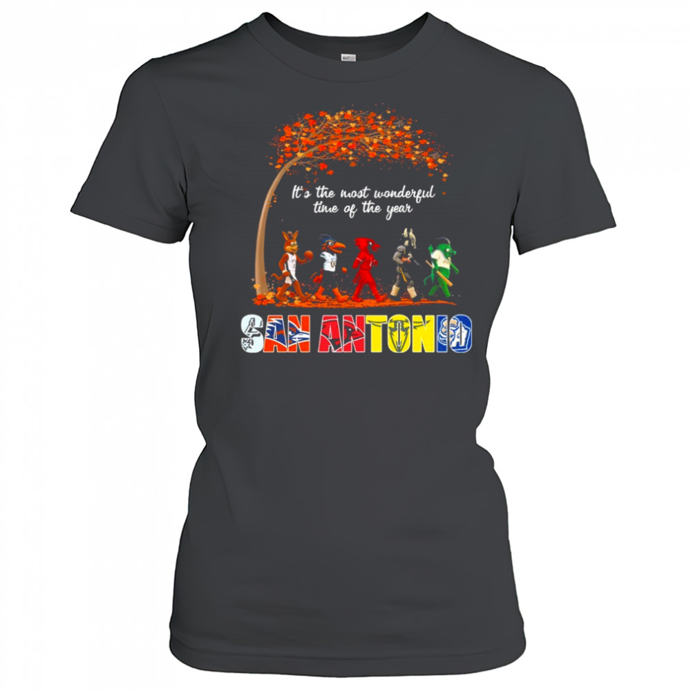 San Antonio Sports Teams Mascot Abbey Road It’s The Most Wonderful Time Of The Year Shirt Women's T-shirt