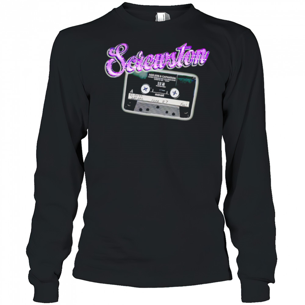 Screwston Dj Screw Ageless and Capnation shirt Long Sleeved