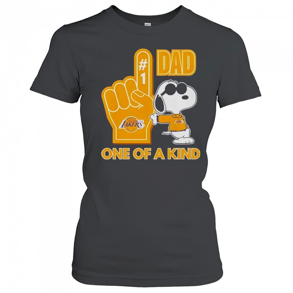 Snoopy Los Angeles Lakers #1 DAD One Of A Kind T-Shirt Women's T-shirt