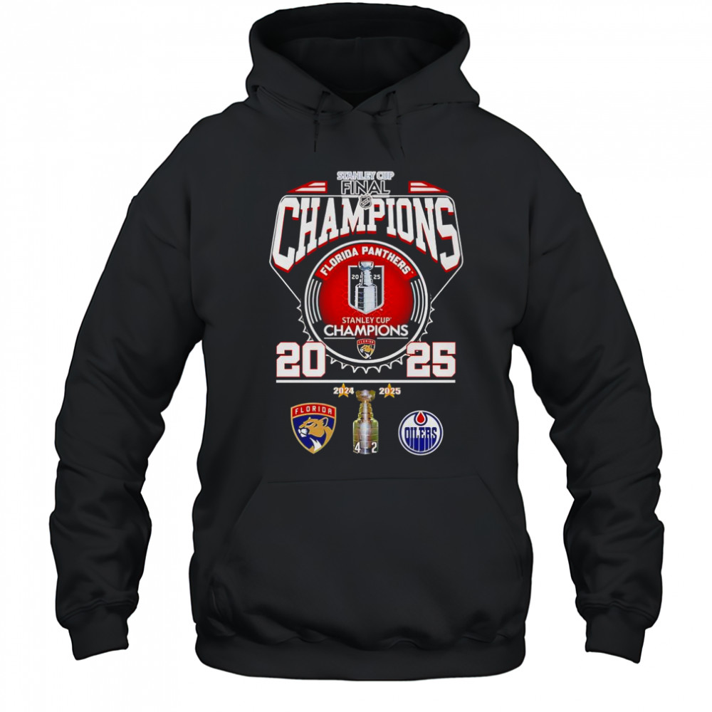 Stanley Cup Final Champions 2025 Florida Panthers T-Shirt Hoodie