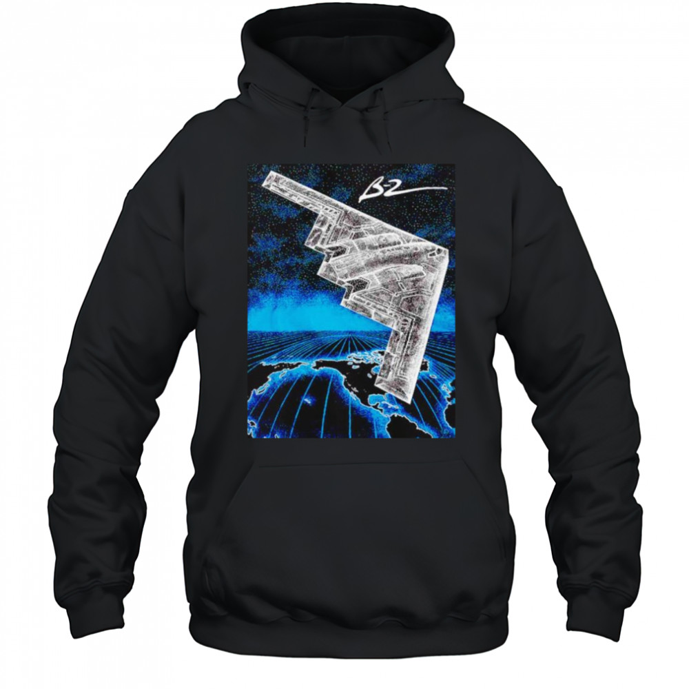 Stealth B2 bomber midnight hammer shirt Hoodie