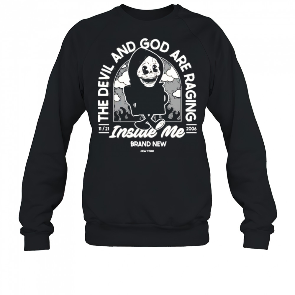 The Devil and God Cartoon T-Shirt Sweatshirt