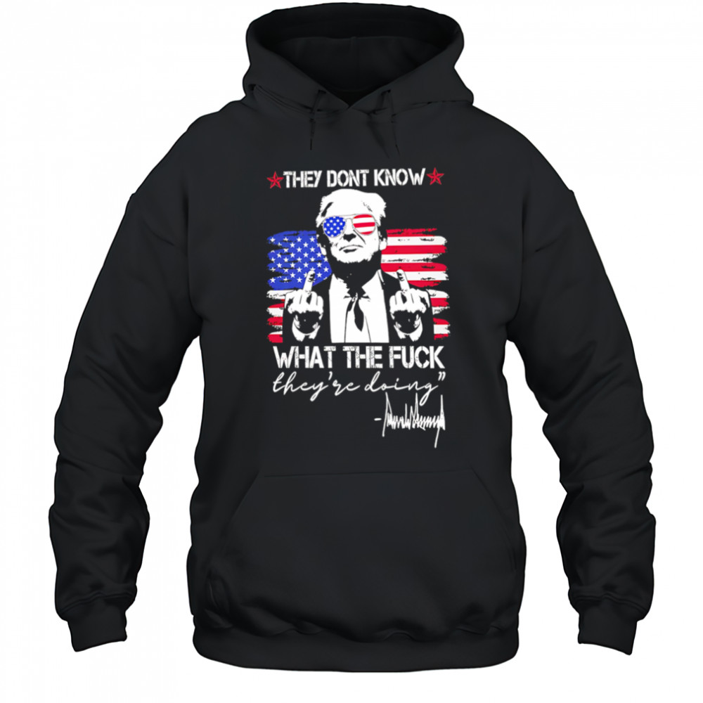 Trump They Don’t Know What The Fuck They’re Doing retro shirt Hoodie