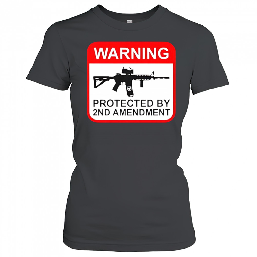Warning Protected By 2nd Amendment T-Shirt Women's T-shirt
