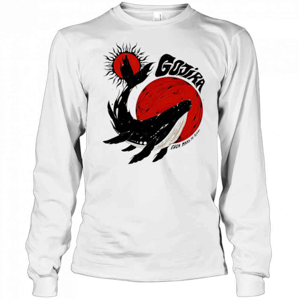 Whale moon sun shirt Long Sleeved