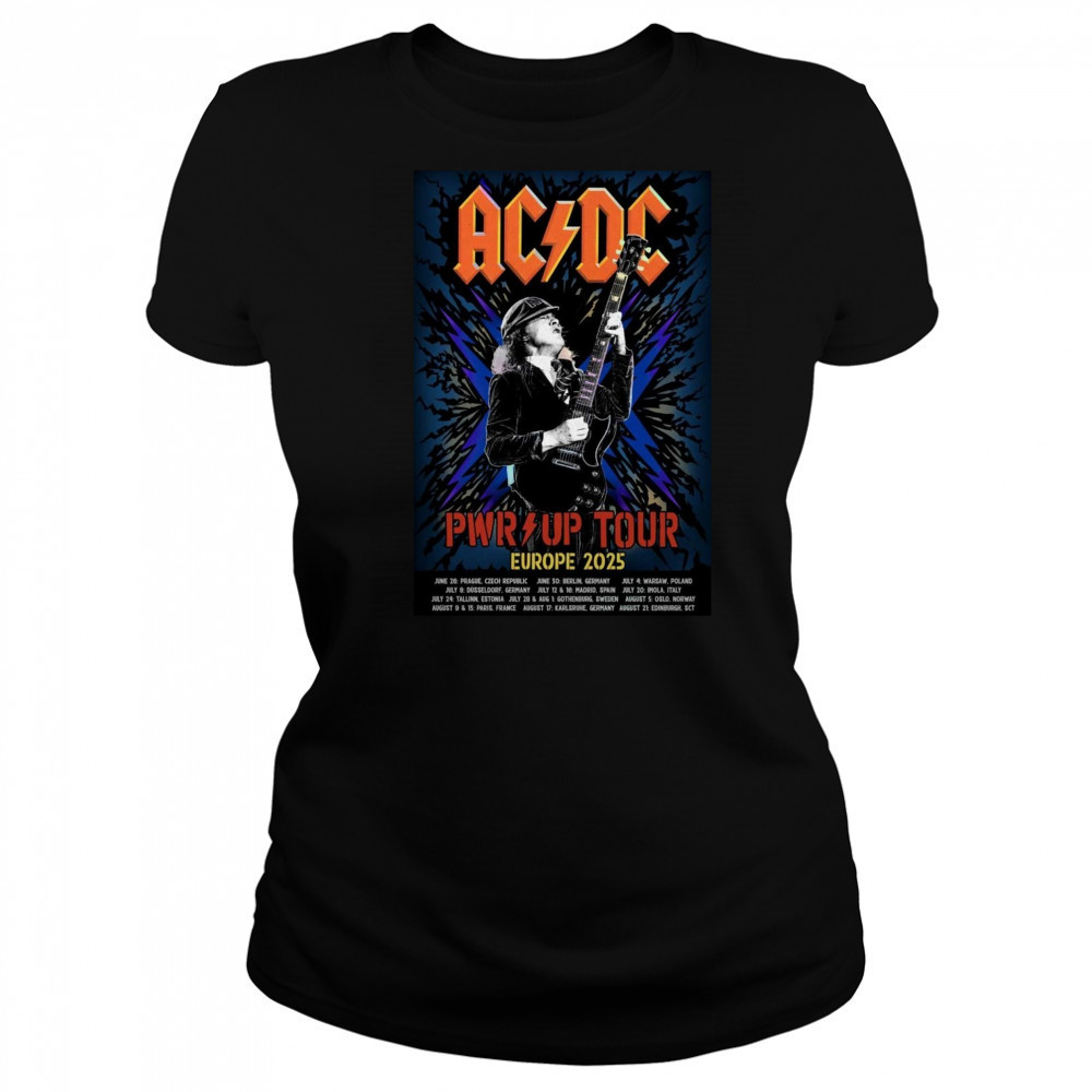 AC DC PWR UP Tour 2025 Poster T-Shirt Women's T-shirt