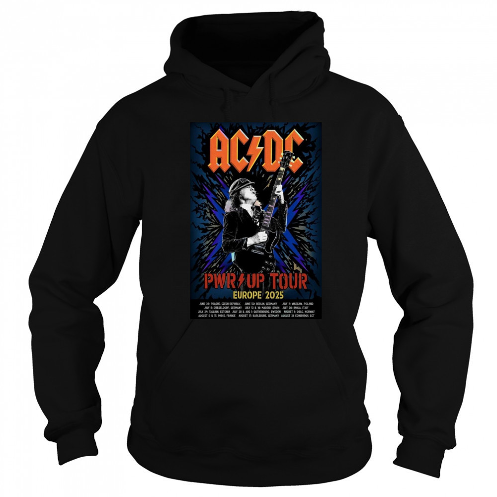 AC DC PWR UP Tour 2025 Poster T-Shirt Sweatshirt
