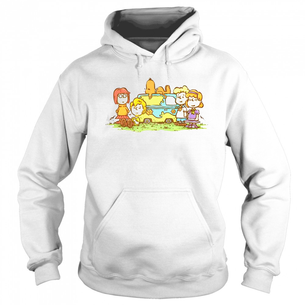 Awesome Mysterious Gang Scooby-Doo Peanuts T-Shirt Sweatshirt