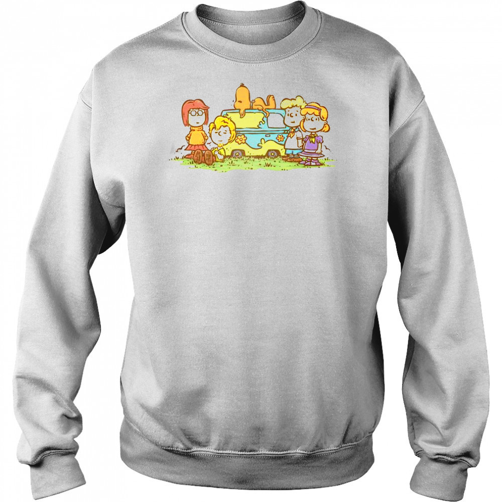 Awesome Mysterious Gang Scooby-Doo Peanuts T-Shirt Hoodie