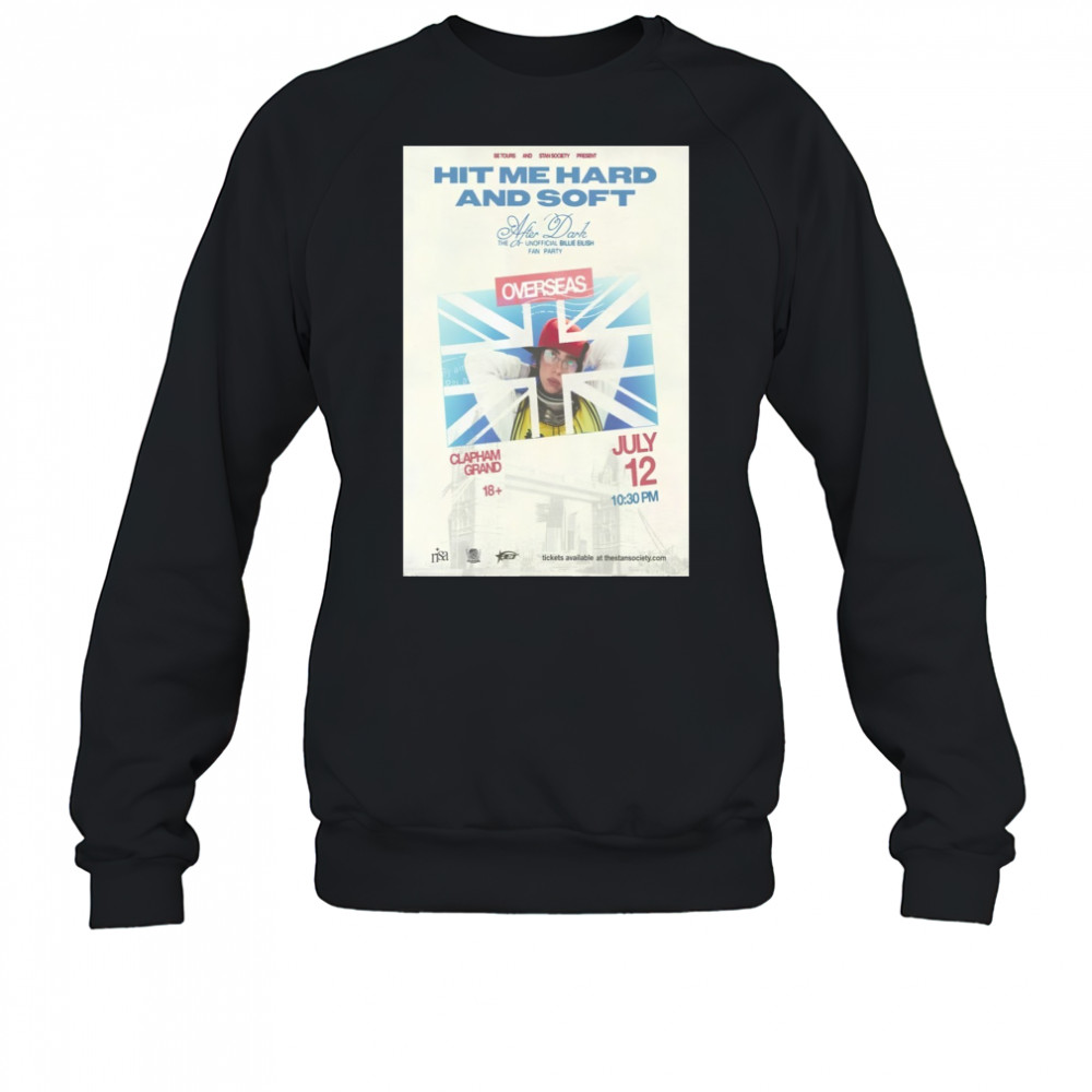 Billie Eilish Clapham Grand London 7 12 25 Event Poster T-Shirt Sweatshirt