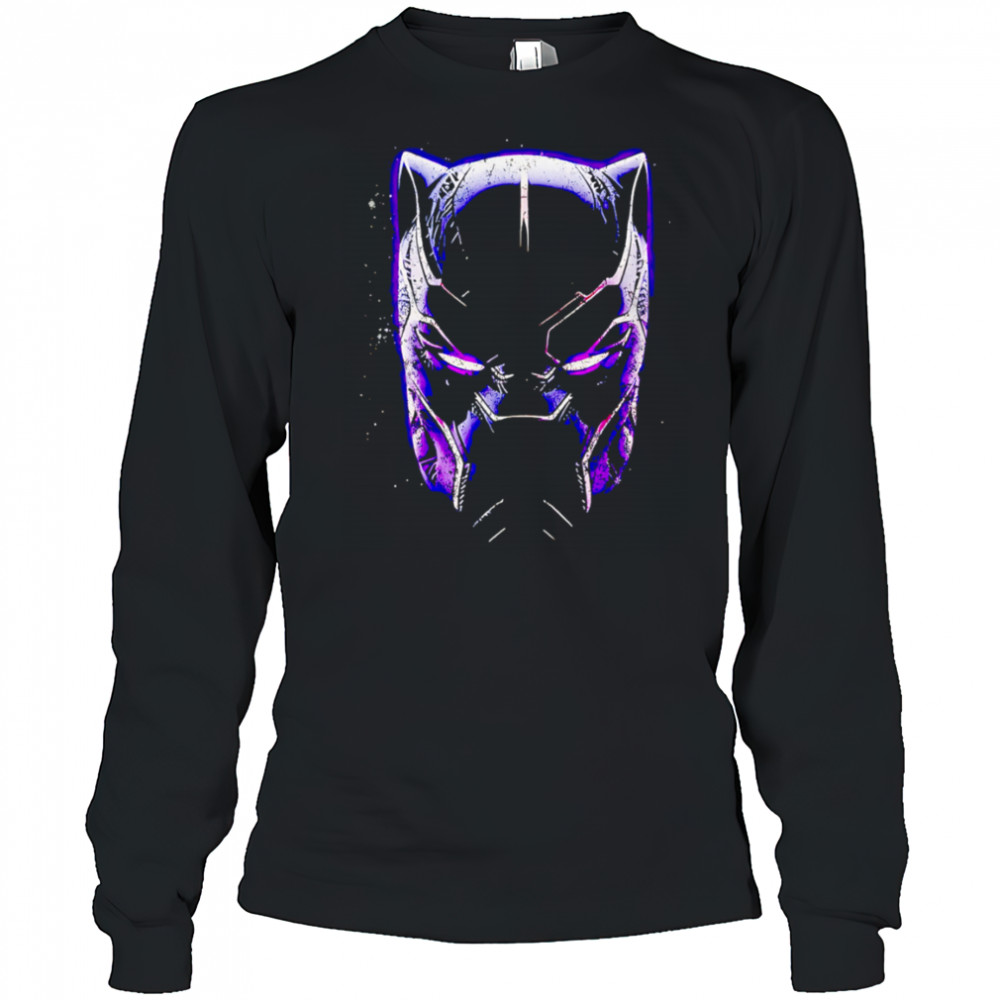 Black Panther mask Marvel shirt Long Sleeved
