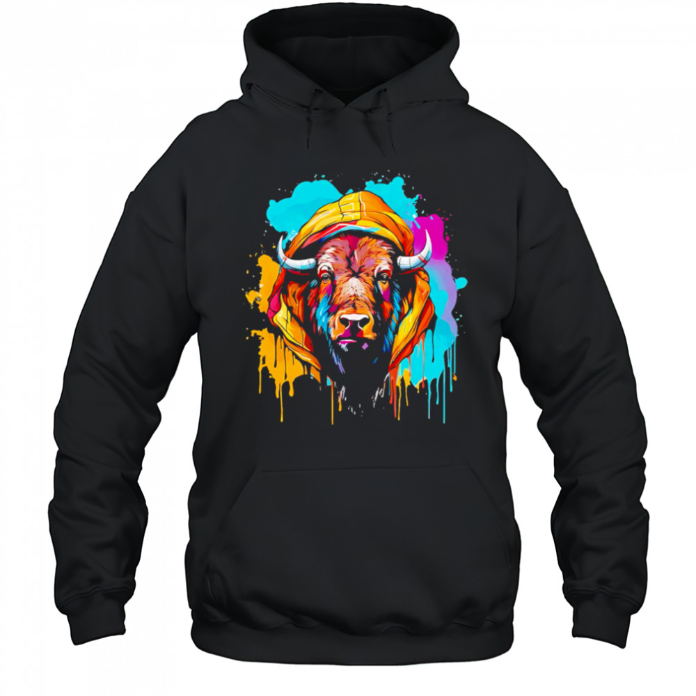 Cool Bison Buffalo Graphic shirt Hoodie