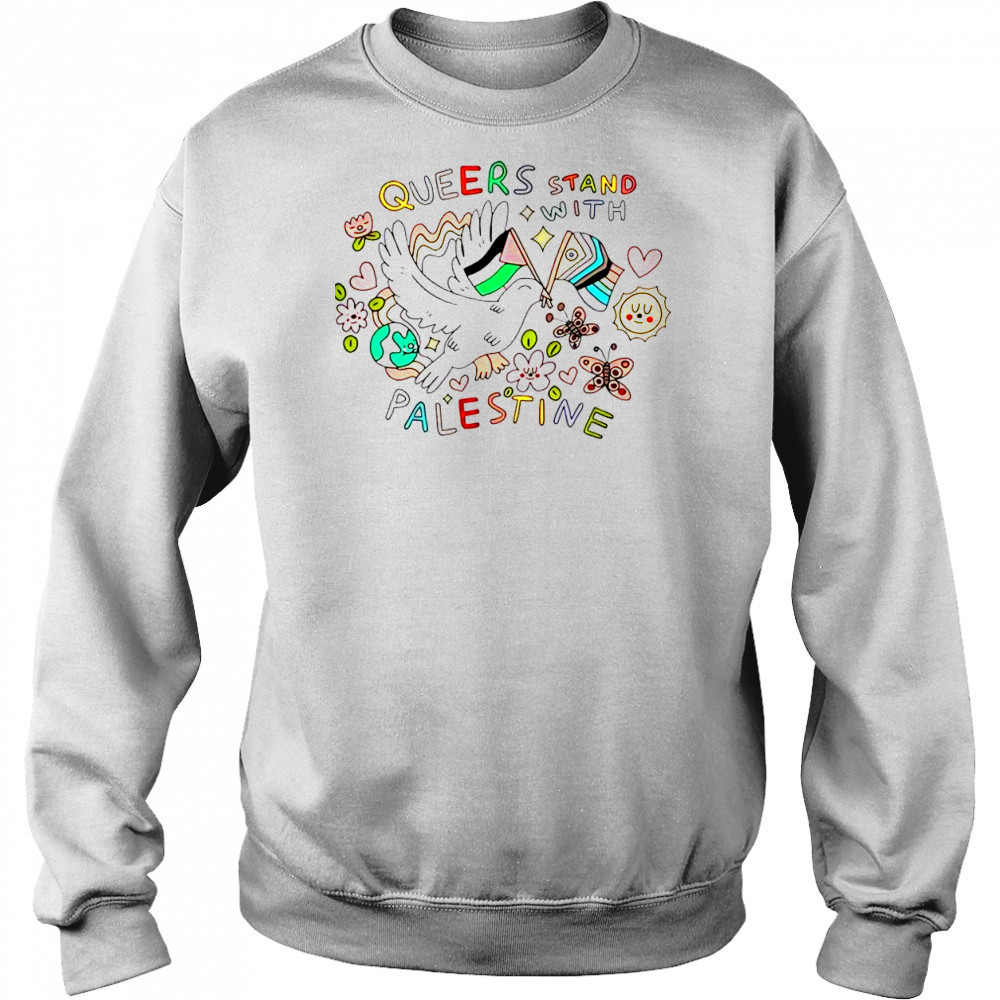 Cute Queers Stand With Palestine T-Shirt Hoodie