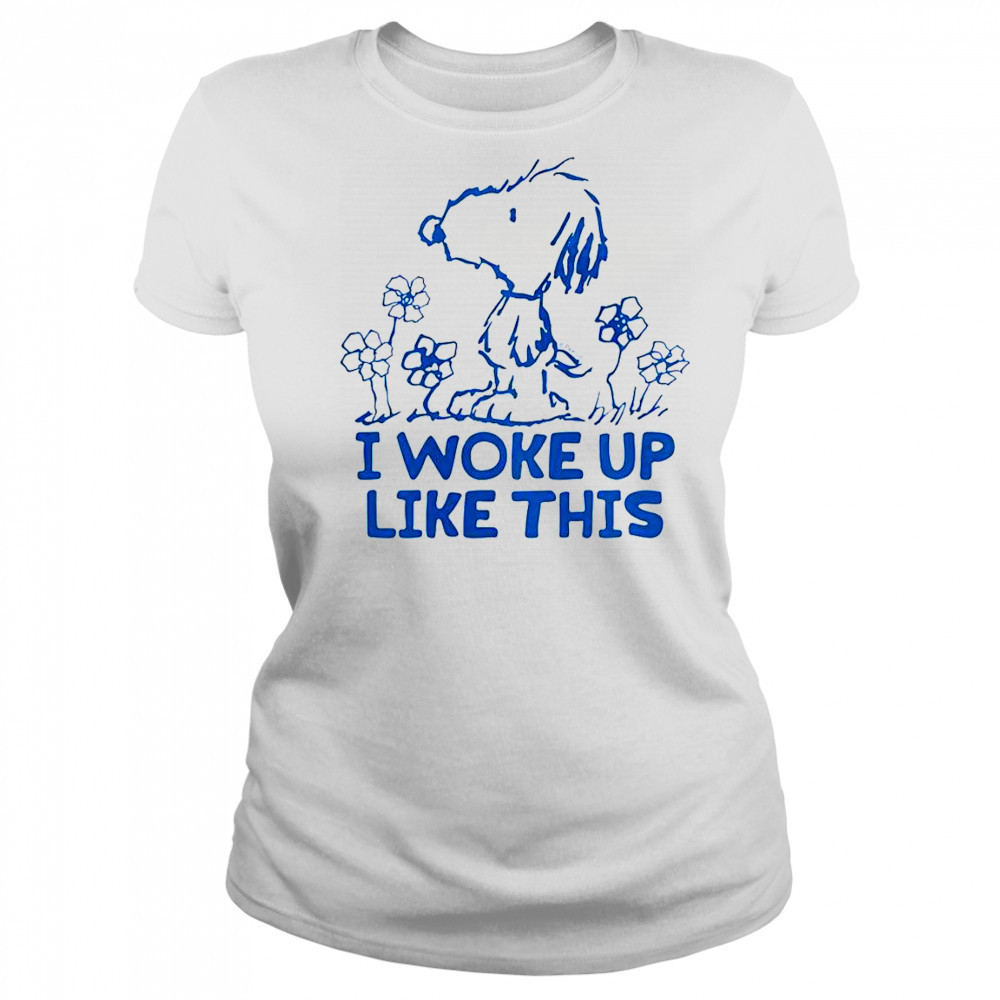 Cute Snoopy I Woke Up Like This T-Shirt Women's T-shirt