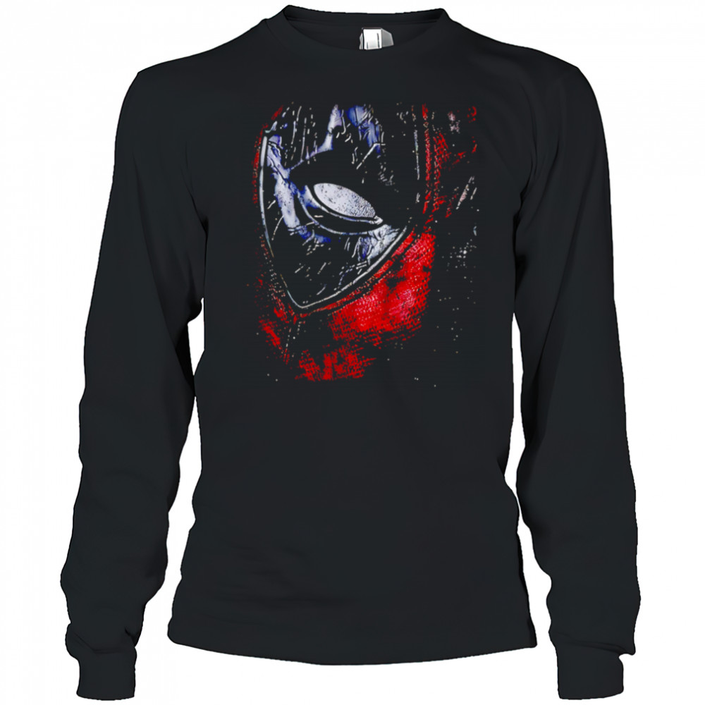 Deadpool mask big Marvel shirt Long Sleeved