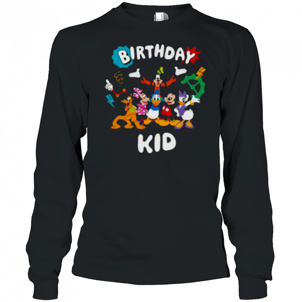 Disney Jr. Mickey & Friends _Birthday Kid_ Birthday Party Shirt Long Sleeved
