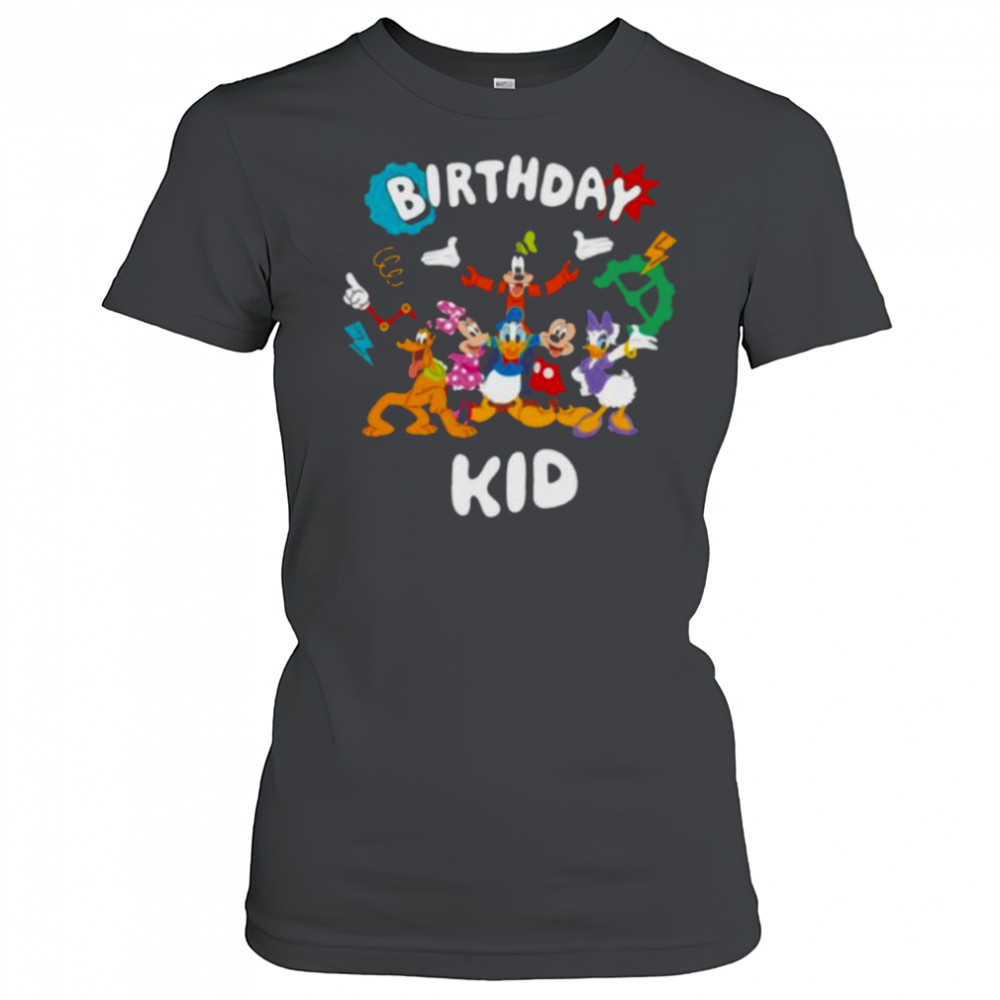Disney Jr. Mickey & Friends _Birthday Kid_ Birthday Party Shirt Women's T-shirt