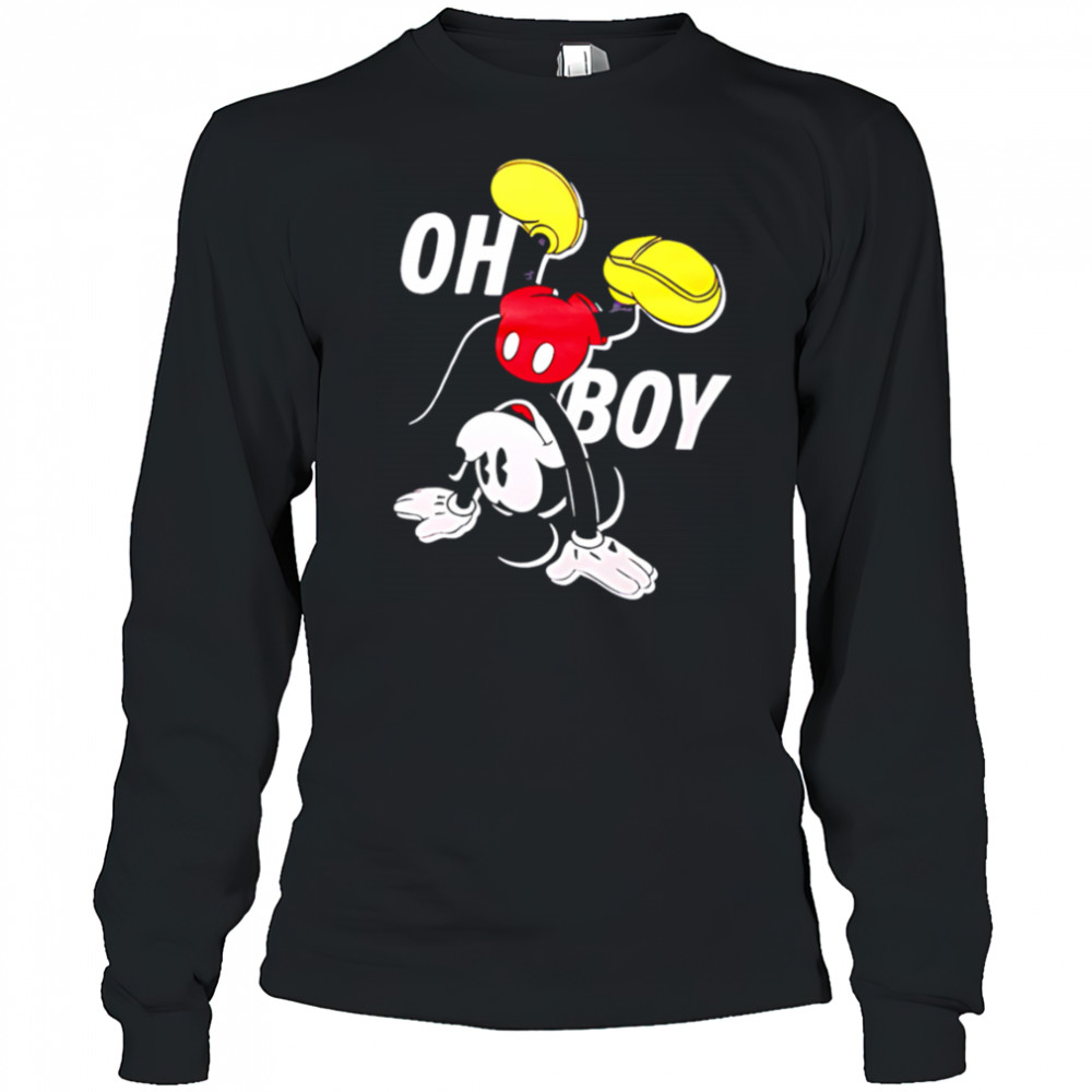Disney Mickey Mouse oh boy shirt Long Sleeved