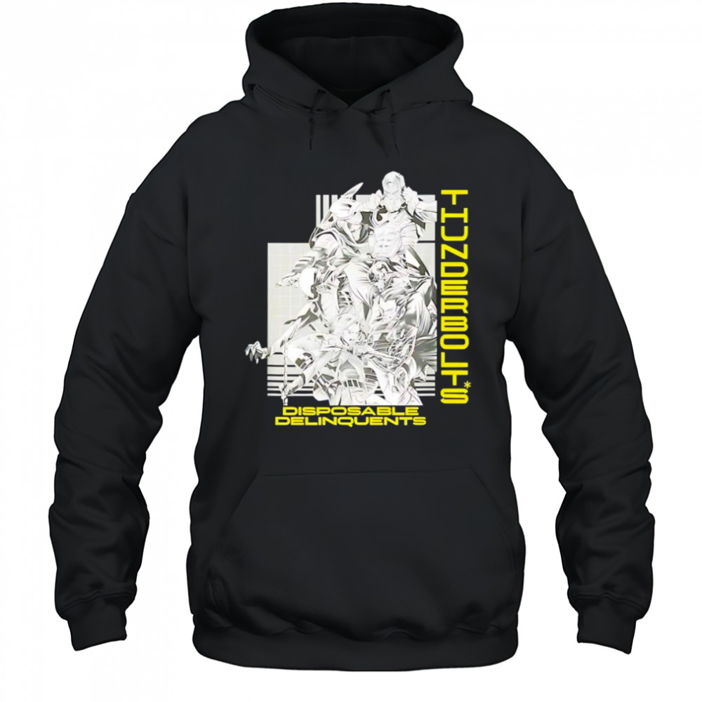Disposable Delinquents Thunderbolts shirt Hoodie