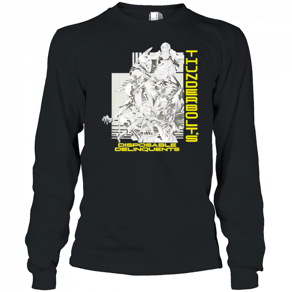 Disposable Delinquents Thunderbolts shirt Long Sleeved