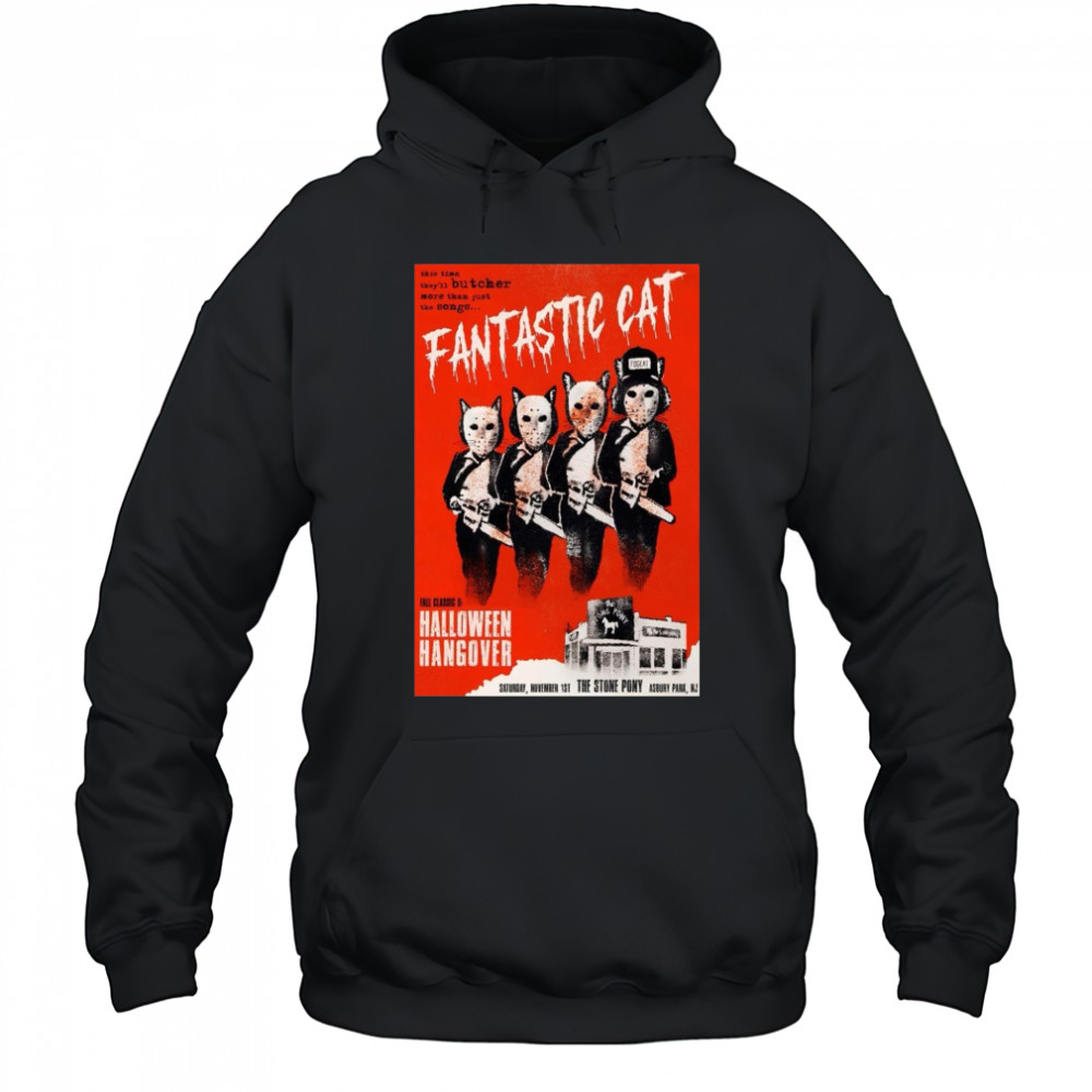 Fantastic Cat November 1 2025 The Stone Pony Show Poster T-Shirt Hoodie